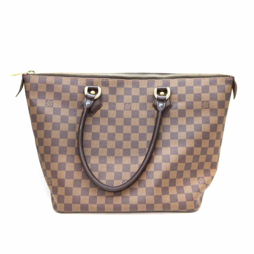 LOUIS VUITTON Saleya Tote Bag Damier Canvas Ebene Brown LV
